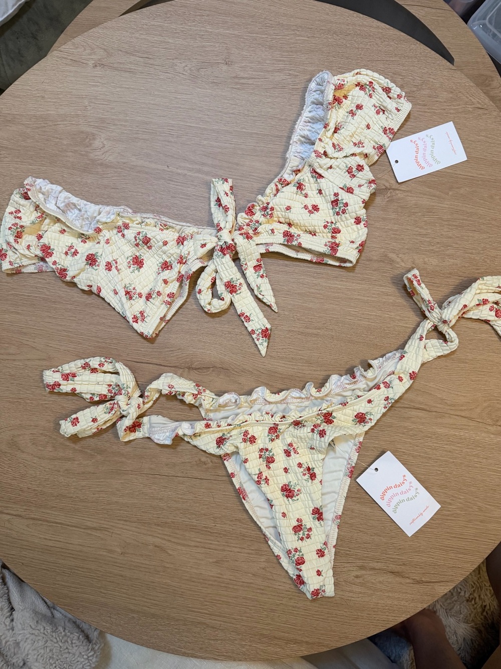 Dippin' Daisy's Floral Tie-Side Bikini Set